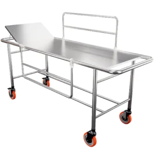 Carro Maca com Leito Fixo em Aço Inox