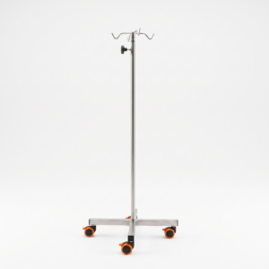 Suporte de Soro Inox com Rodízios Regulaveis